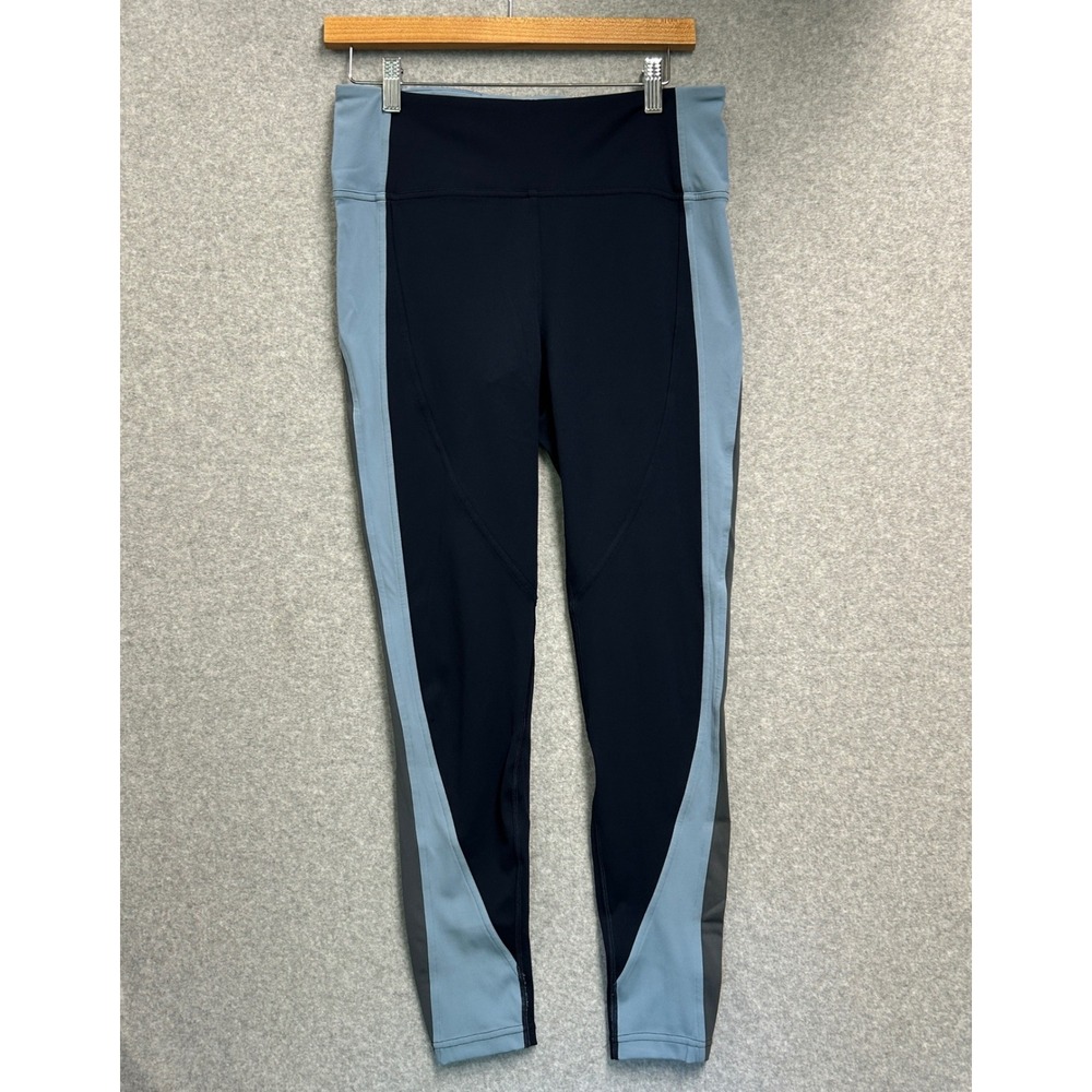 Lululemon All The Right Places Tight Navy Blue Colorblock Leggings Womens 10